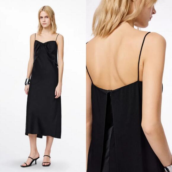 Fabrique x Viktoria Chan Chloe‎ Strap Dress Black Formal Dark Wedding Feminine - Picture 3 of 13